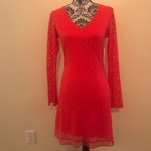 Laundry Red Lace Dress! Size 2!